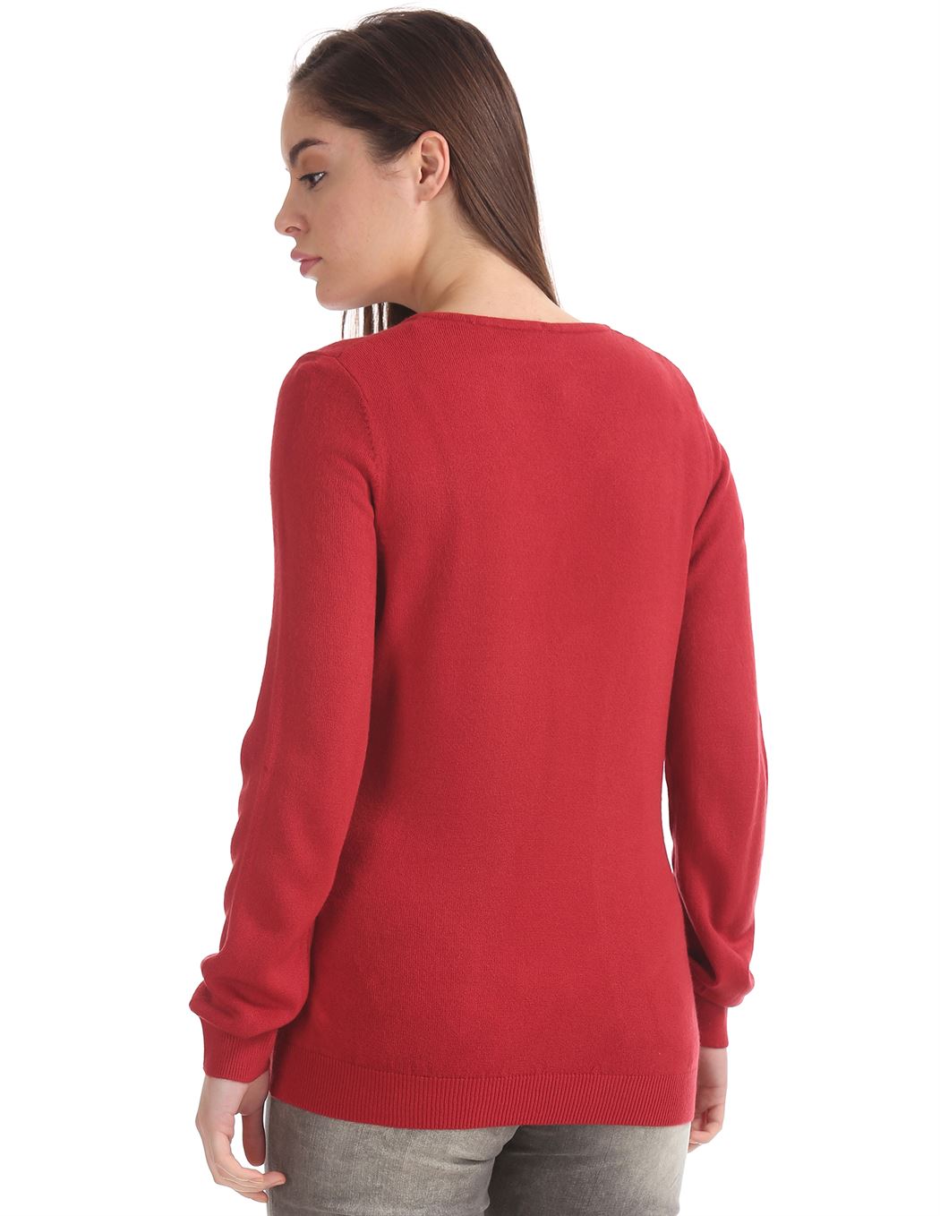U.S. Polo Assn. Women Casual Wear Solid Sweater